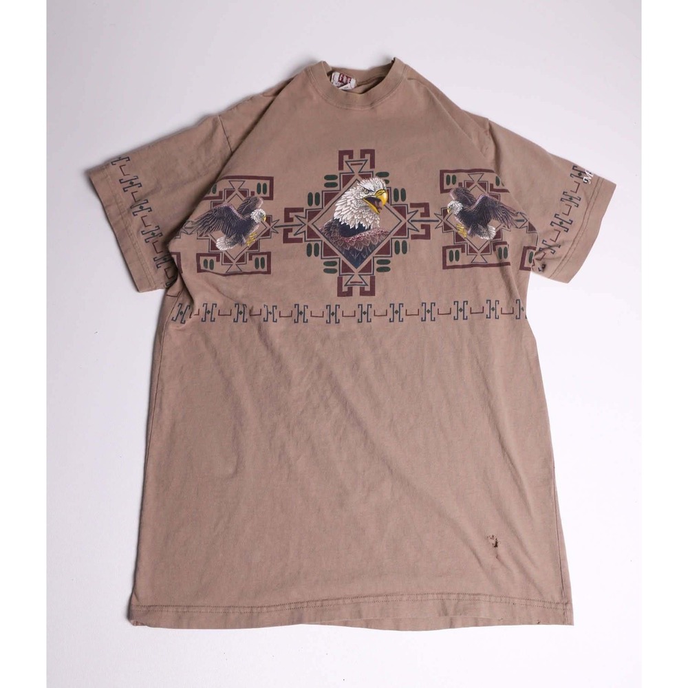Vintage Art Unlimited Sportswear Eagle T Shirt Minnesota Tan XL Southwestern